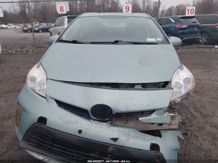 2012 Toyota Prius Two VIN: JTDKN3DU4C5398328 Lot: 42022277