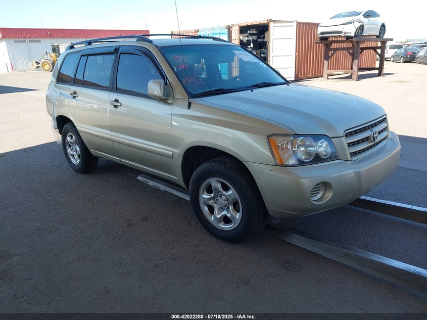 2003 Toyota Highlander V6 beige other gasoline JTEGF21A230119863 photo #1