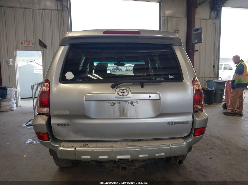 2005 Toyota 4Runner Sr5 Sport V8 VIN: JTEBT14R858025666 Lot: 42022937