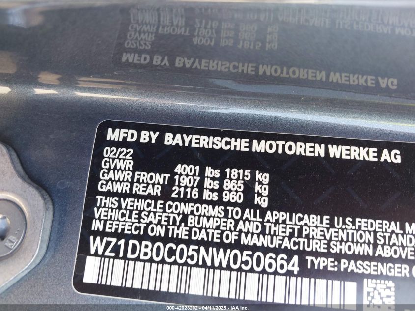 2022 Toyota GR Supra - WZ1DB0C05NW050664