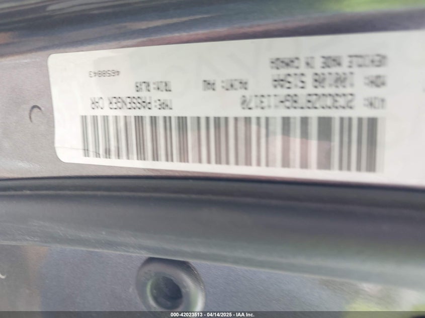 2016 DODGE CHALLENGER VIN: 2C3CDZBT8GH113170