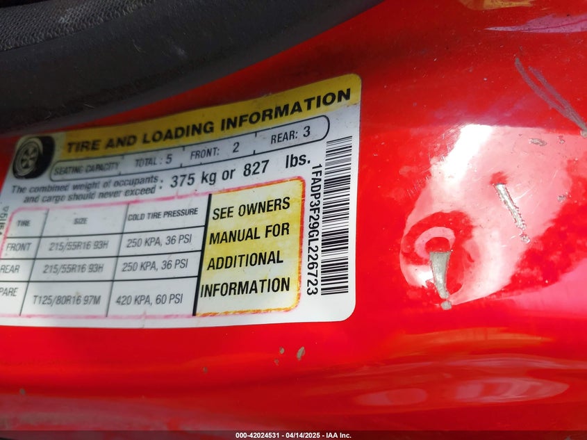 2016 FORD FOCUS SE - 1FADP3F29GL226723