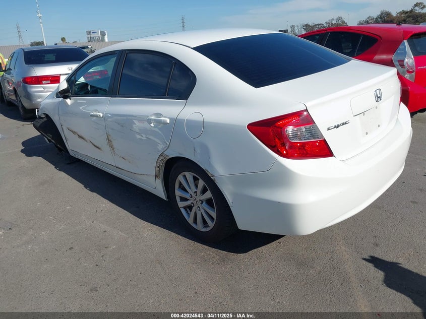 2012 HONDA CIVIC VIN: 19XFB2F92CE381075