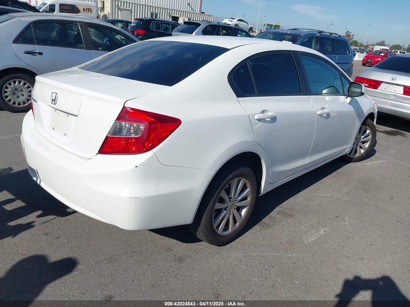 2012 HONDA CIVIC VIN: 19XFB2F92CE381075