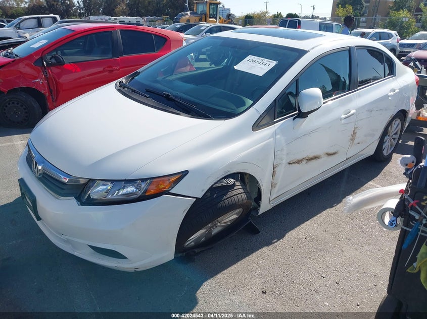 2012 HONDA CIVIC VIN: 19XFB2F92CE381075