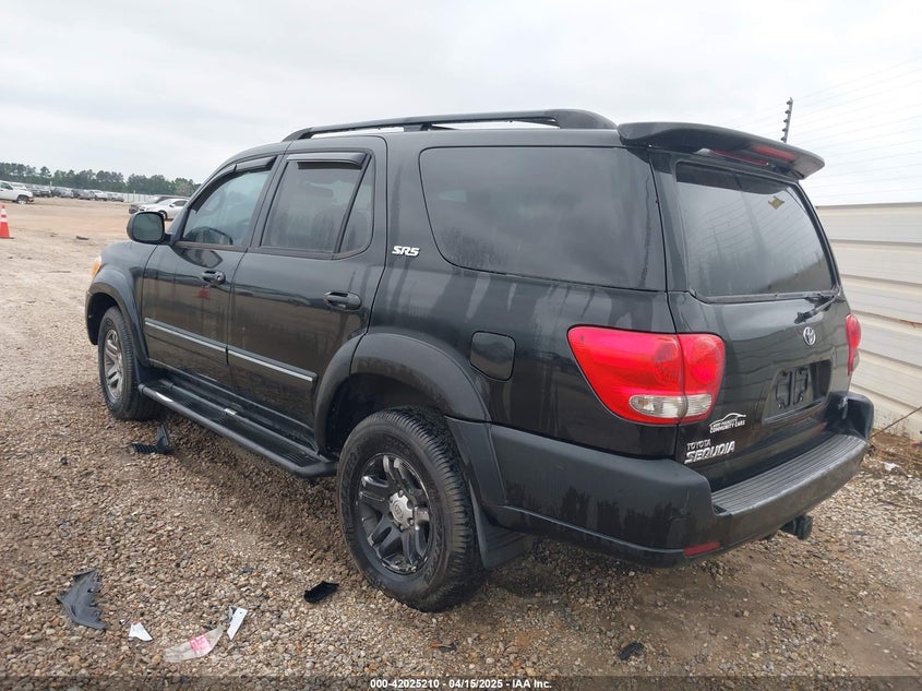 2007 TOYOTA SEQUOIA VIN: 5TDZT34A87S296251