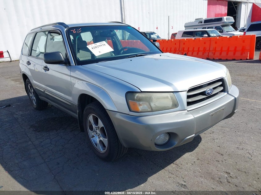 2003 Subaru Forester Xs silver other gasoline JF1SG656X3H771128 photo #1