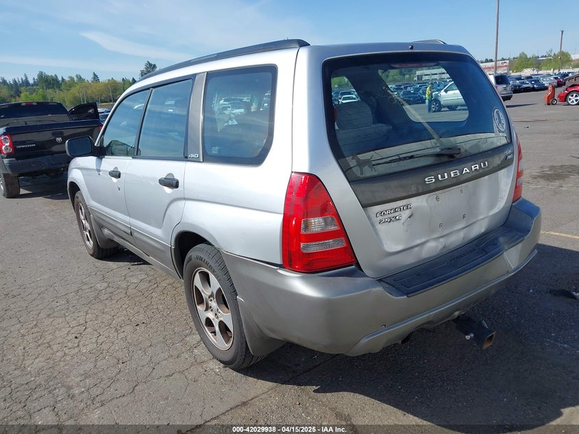 2003 Subaru Forester Xs silver other gasoline JF1SG656X3H771128 photo #4