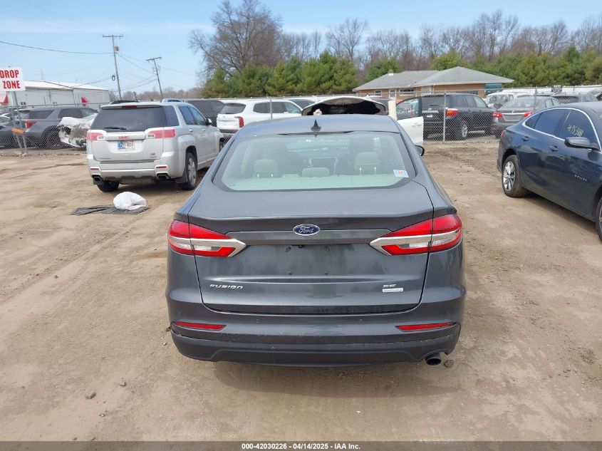 2019 Ford Fusion Se VIN: 3FA6P0HD1KR164556 Lot: 42030226