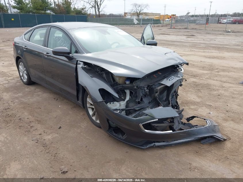 2019 Ford Fusion Se VIN: 3FA6P0HD1KR164556 Lot: 42030226