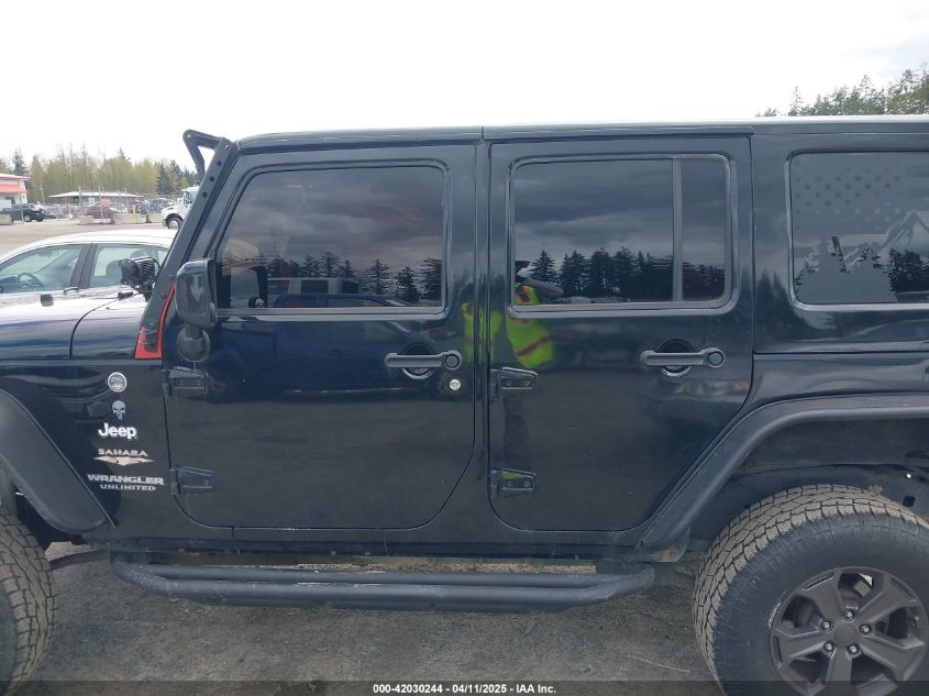 2014 Jeep Wrangler Unlimited Sahara VIN: 1C4BJWEG6EL107526 Lot: 42030244