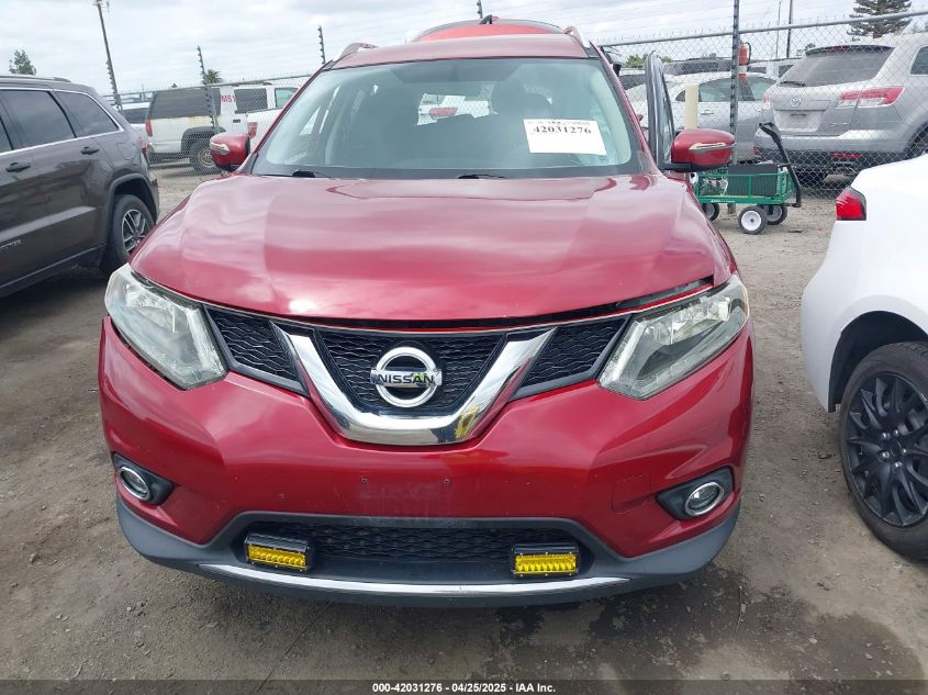 2016 Nissan Rogue S/Sl/Sv VIN: KNMAT2MV0GP708022 Lot: 42031276