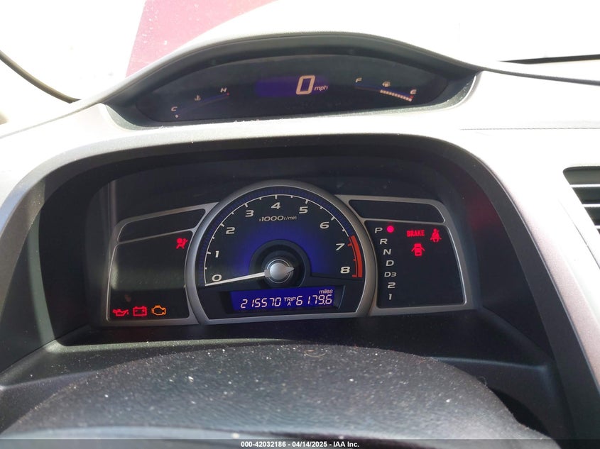 2009 HONDA CIVIC VIN: 19XFA16529E033957