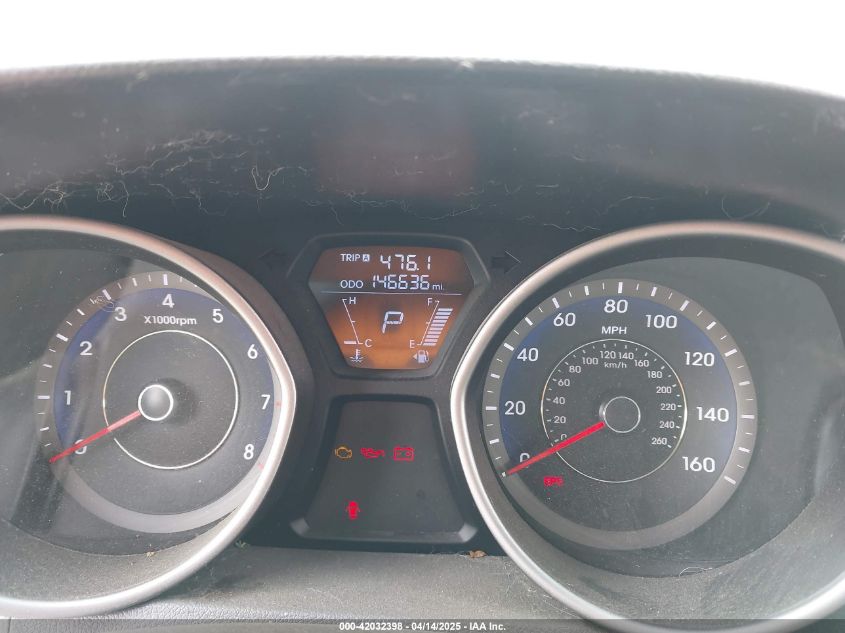 2013 Hyundai Elantra Limited VIN: KMHDH4AEXDU748440 Lot: 42032398