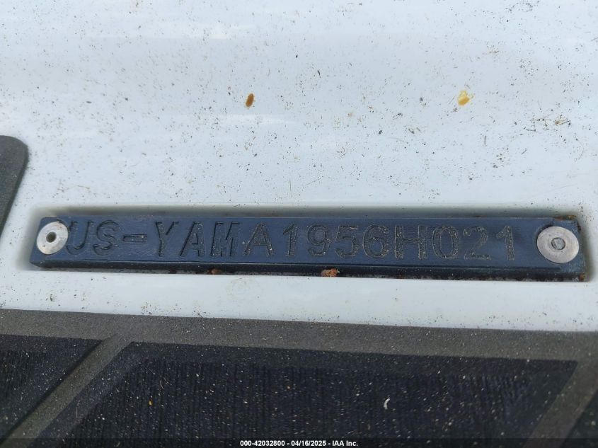 2021 Yamaha Fxho VIN: YAMA1956H021 Lot: 42032800