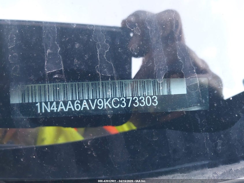 2019 NISSAN MAXIMA S/SL/SR/SV/PLATINUM - 1N4AA6AV9KC373303