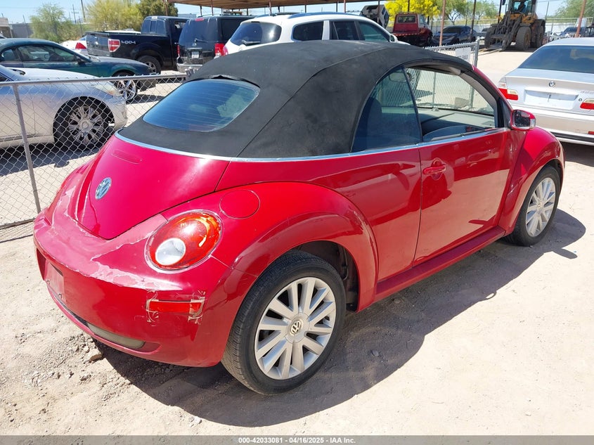 2008 VOLKSWAGEN NEW BEETLE VIN: 3VWRF31Y98M411429