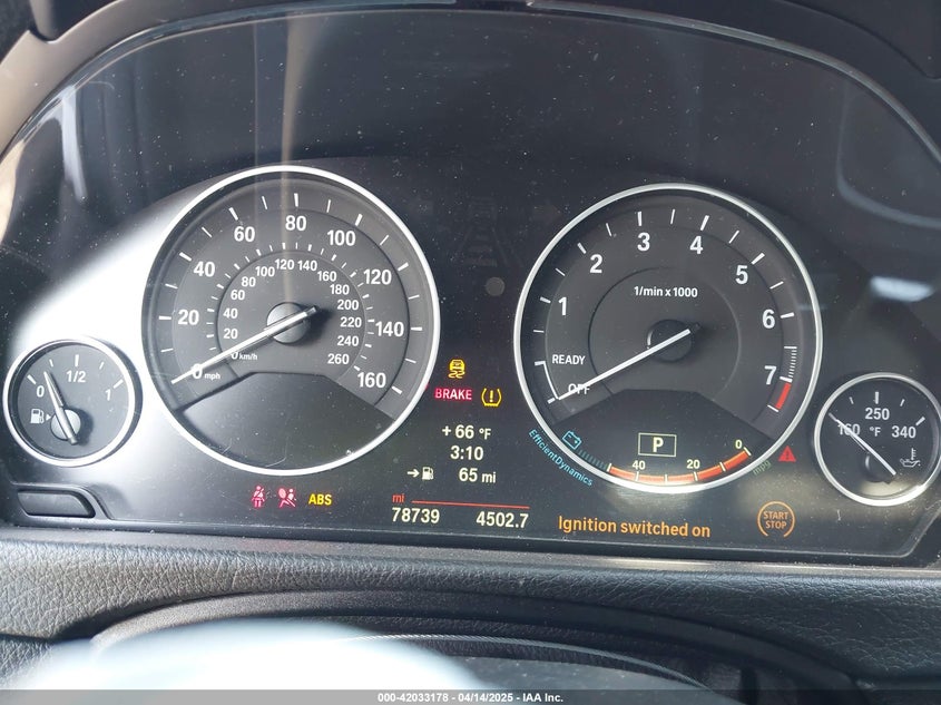 2014 BMW 320I VIN: WBA3B1G52ENS80641