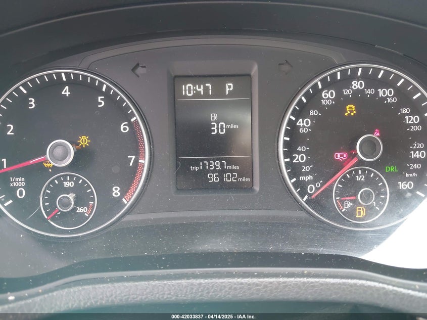 2014 VOLKSWAGEN PASSAT VIN: 1VWAT7A36EC100510