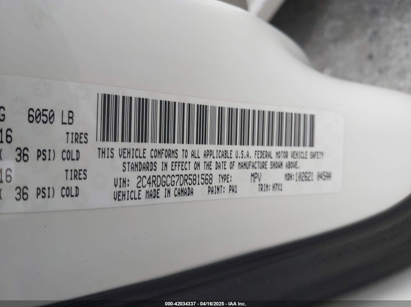 2013 DODGE GRAND CARAVAN SXT - 2C4RDGCG7DR581568
