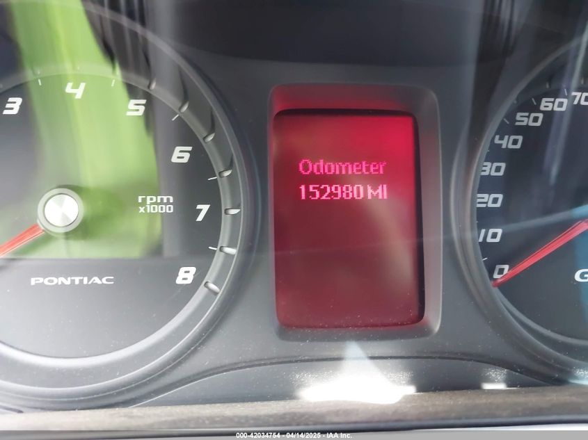 2008 Pontiac G8 Gt VIN: 6G2EC57Y18L136838 Lot: 42034754