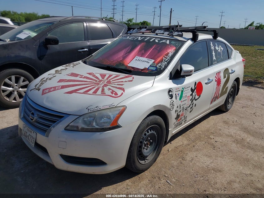 2013 NISSAN SENTRA VIN: 3N1AB7AP6DL734284