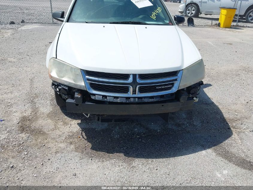 2012 Dodge Avenger Se VIN: 1C3CDZAB4CN109420 Lot: 42035331