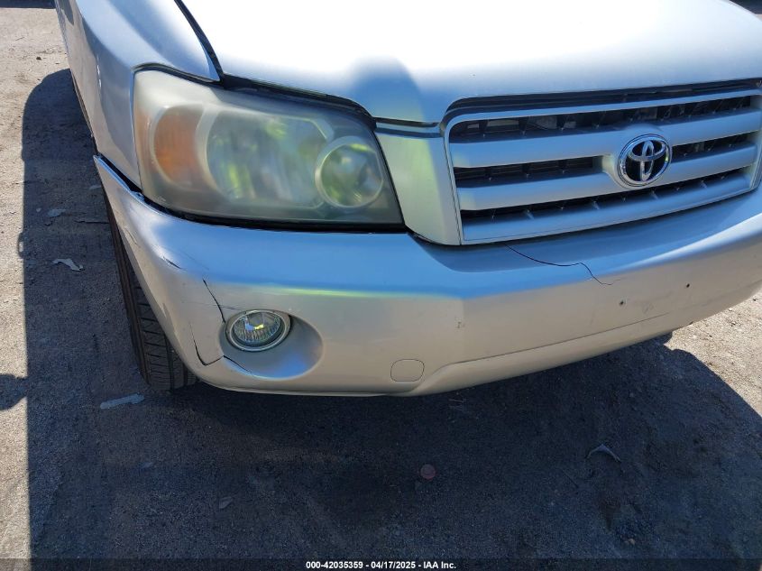 2006 Toyota Highlander V6 VIN: JTEEP21A960179065 Lot: 42035359