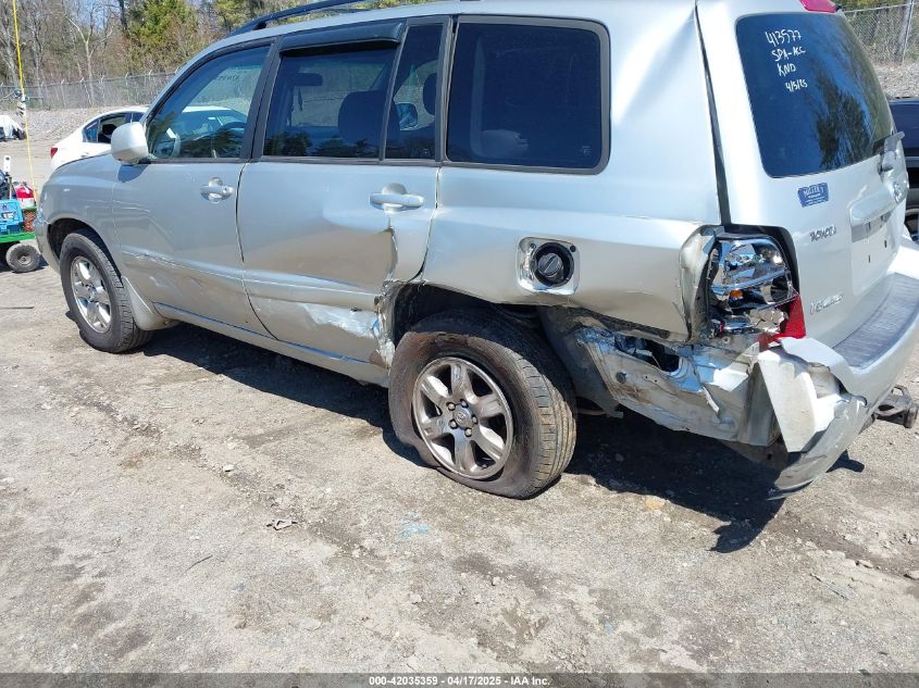 2006 Toyota Highlander V6 VIN: JTEEP21A960179065 Lot: 42035359