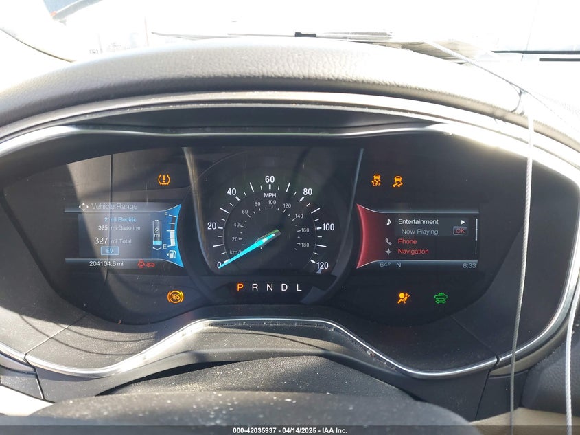 2014 FORD FUSION ENERGI VIN: 3FA6P0PU3ER383153