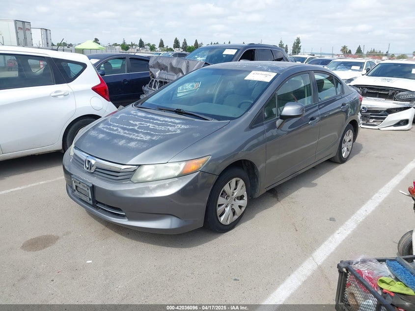 2012 HONDA CIVIC VIN: 19XFB2F58CE370319