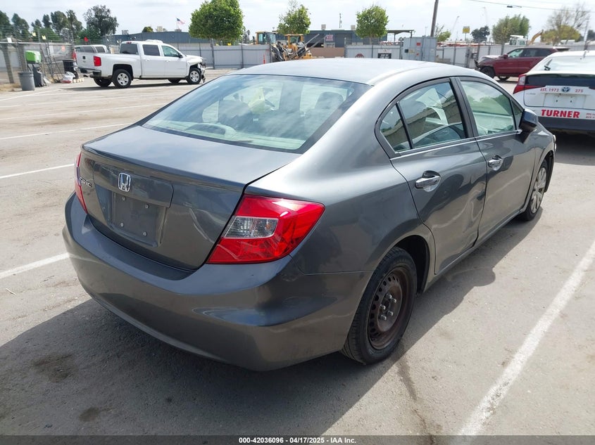 2012 HONDA CIVIC VIN: 19XFB2F58CE370319