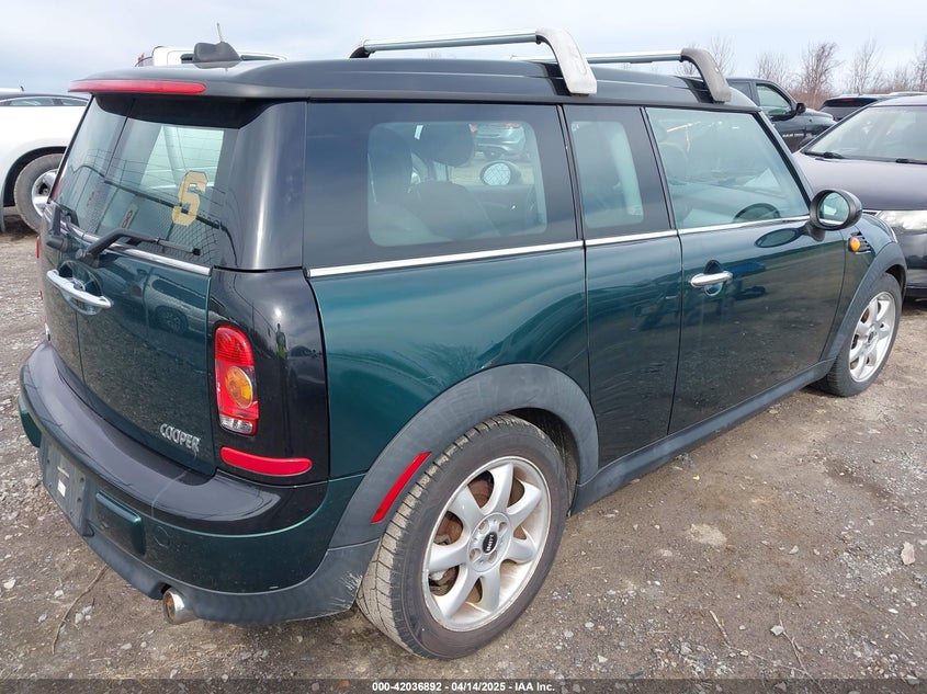 2010 MINI COOPER CLUBMAN VIN: WMWML3C56ATX37444