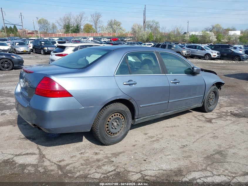 2007 HONDA ACCORD VIN: 1HGCM56407A085954