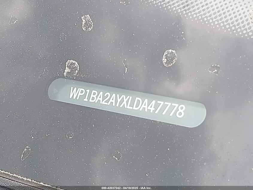 2020 PORSCHE CAYENNE COUPE - WP1BA2AYXLDA47778