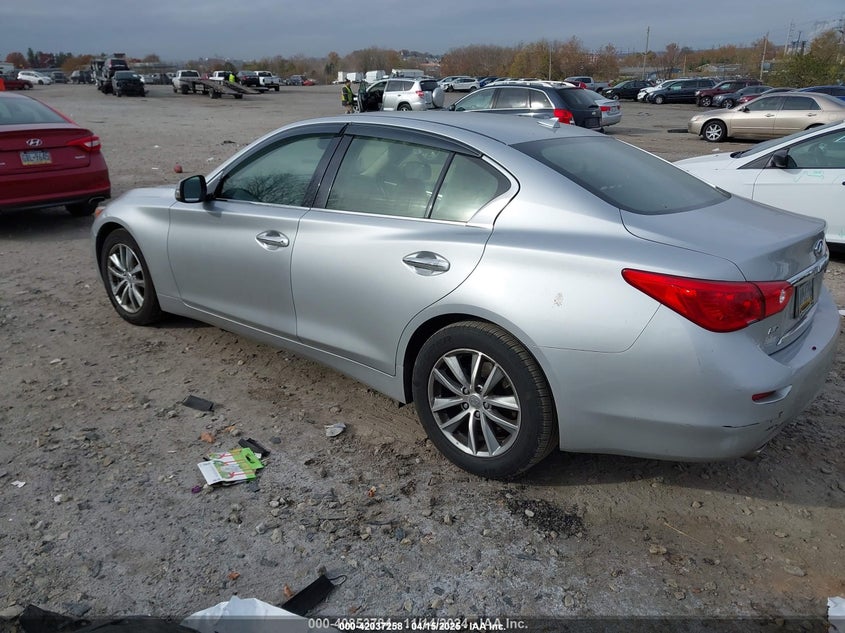 2017 Infiniti Q50 2.0T Base silver sedan gasoline JN1CV7AR2HM681676 photo #4