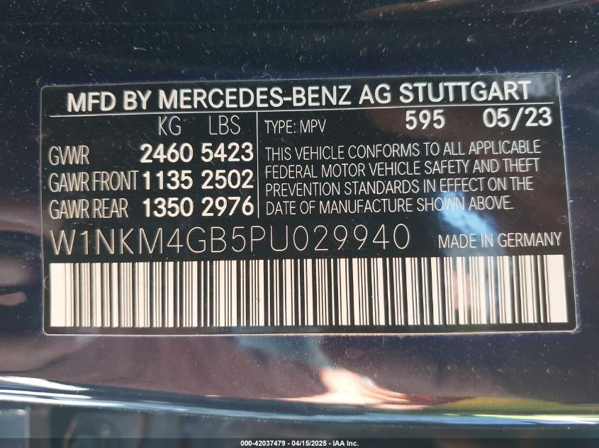 2023 Mercedes-Benz GLC-Class - W1NKM4GB5PU029940