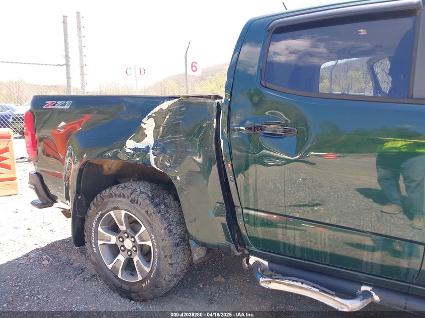 2015 CHEVROLET COLORADO VIN: 1GCGTCE39F1167860