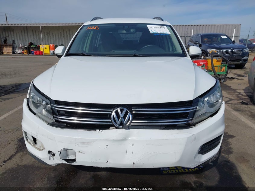 2016 VOLKSWAGEN TIGUAN S - WVGAV7AX0GW528750
