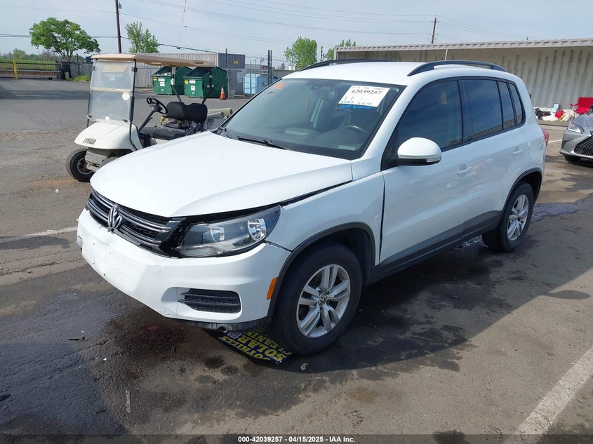 2016 VOLKSWAGEN TIGUAN S - WVGAV7AX0GW528750