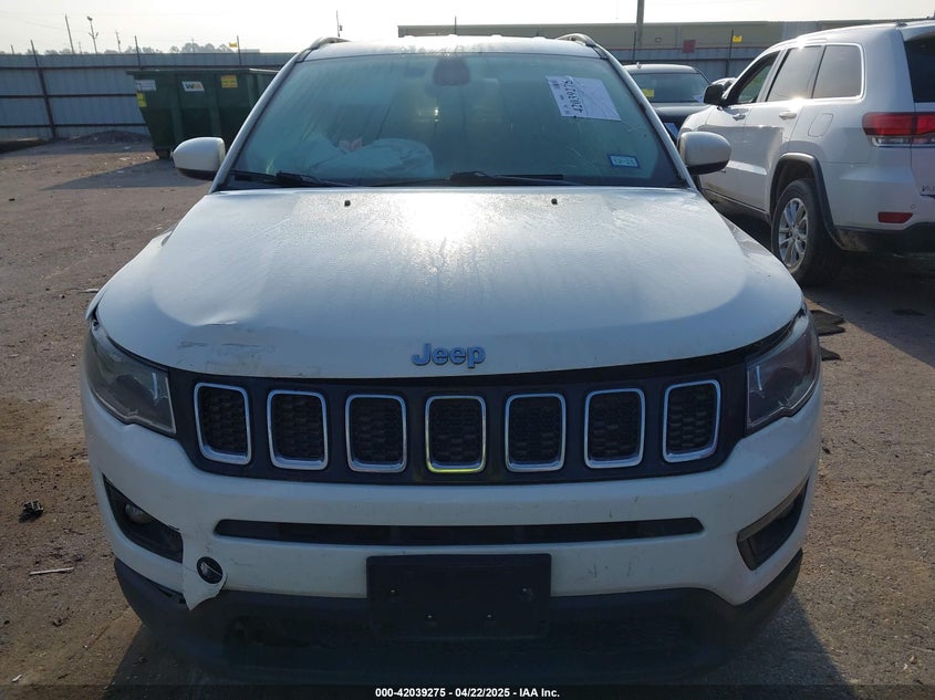 2019 Jeep Compass Latitude Fwd VIN: 3C4NJCBB9KT677508 Lot: 42039275