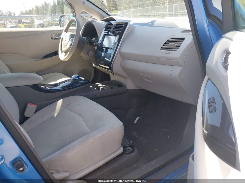 2012 NISSAN LEAF VIN: JN1AZ0CPXCT025836