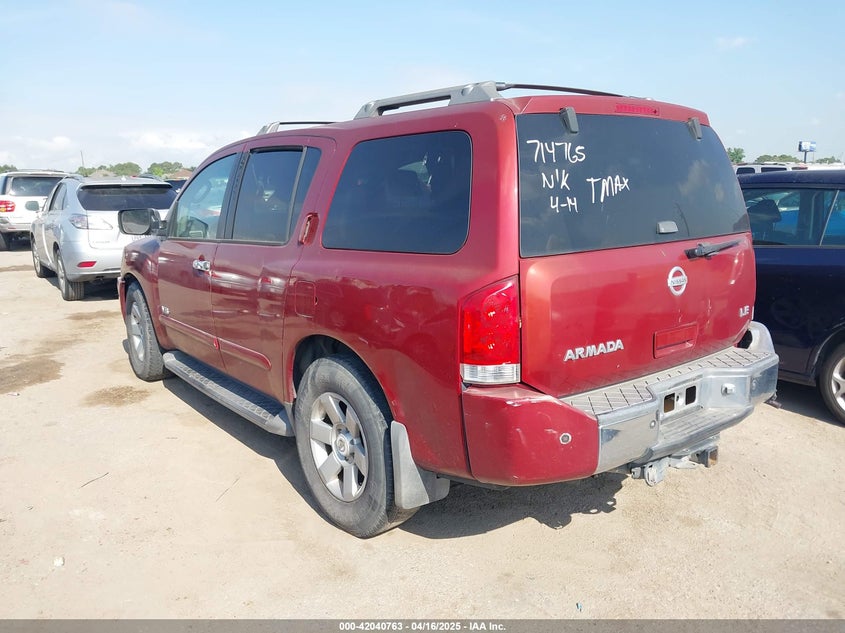 2007 NISSAN ARMADA VIN: 5N1BA08A37N714765
