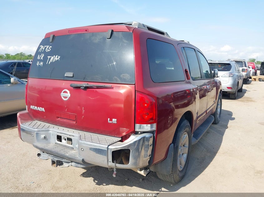 2007 NISSAN ARMADA VIN: 5N1BA08A37N714765