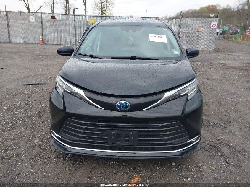 2022 Toyota Sienna Xle VIN: 5TDYRKEC3NS111265 Lot: 42041080