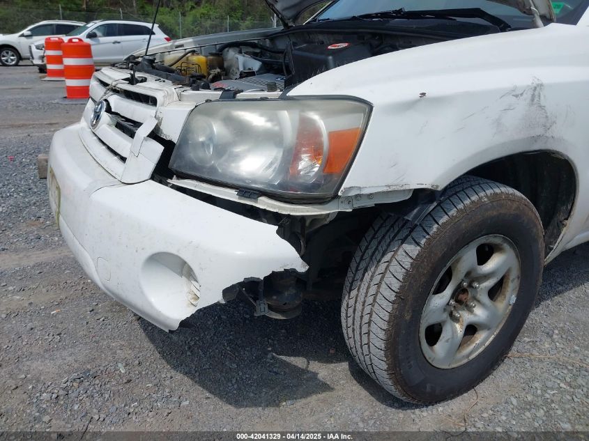 2007 Toyota Highlander V6 VIN: JTEEP21AX70193588 Lot: 42041329