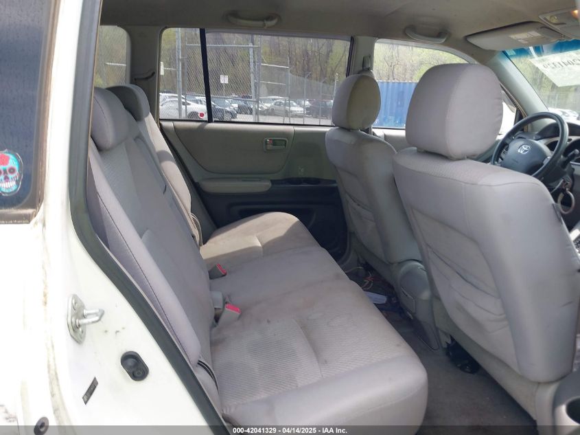 2007 Toyota Highlander V6 VIN: JTEEP21AX70193588 Lot: 42041329