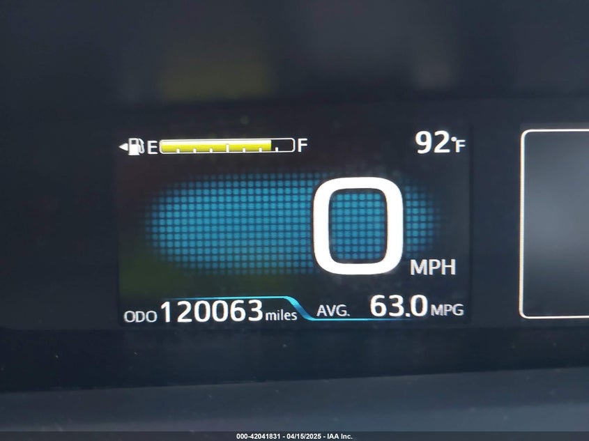 2017 TOYOTA PRIUS VIN: JTDKARFUXH3040763
