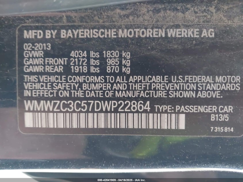 2013 MINI COUNTRYMAN COOPER S - WMWZC3C57DWP22864