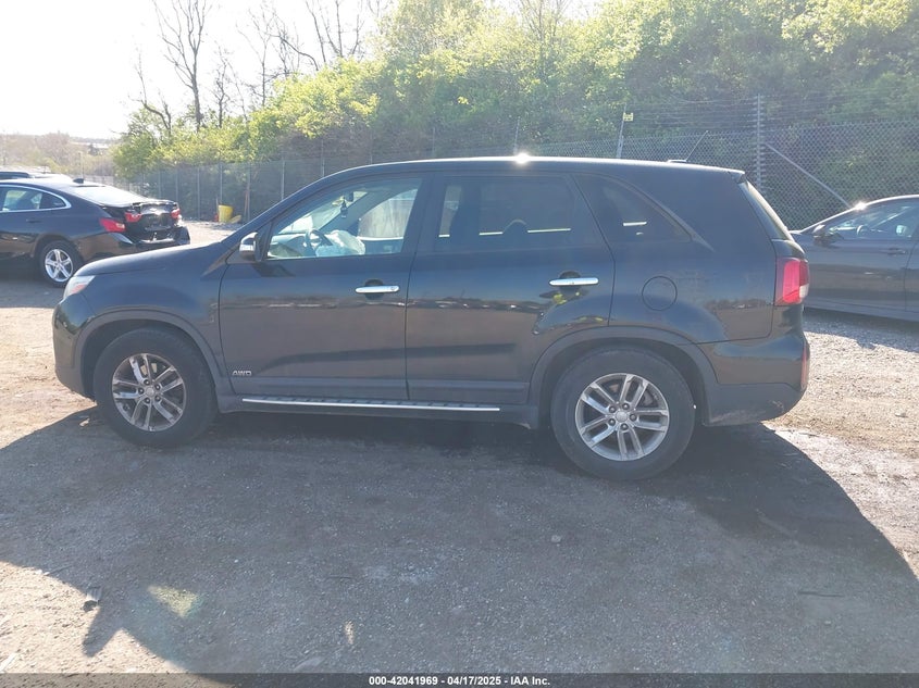 2015 Kia Sorento Lx VIN: 5XYKTCA63FG614211 Lot: 42041969